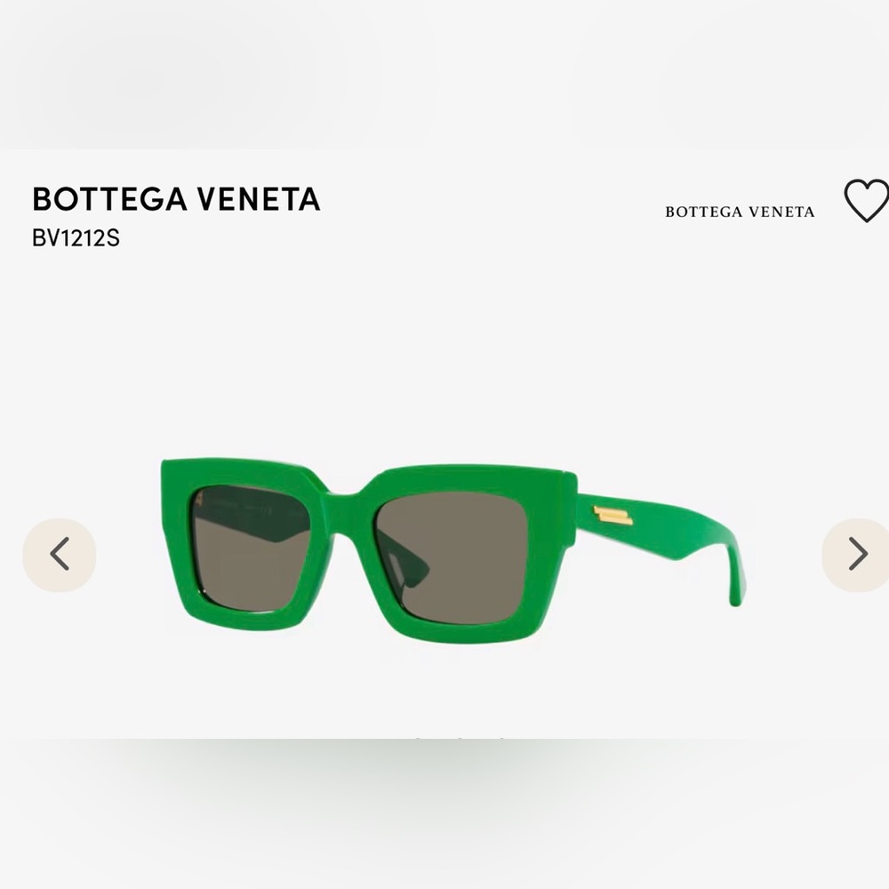 Bottega Veneta Bold Green Sunglasses